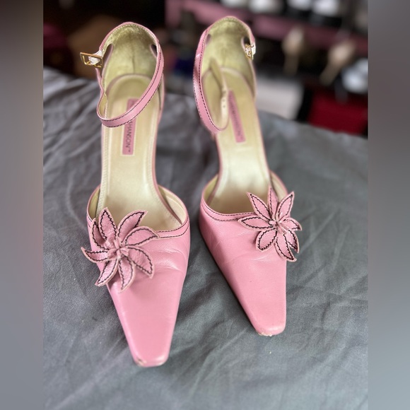 Hillard and Hanson Bouquet Pink Leather Size 7 - Picture 2 of 9